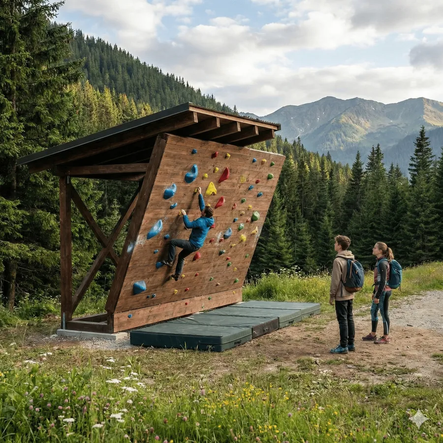 Bouldering presso l’impianto Kneipp