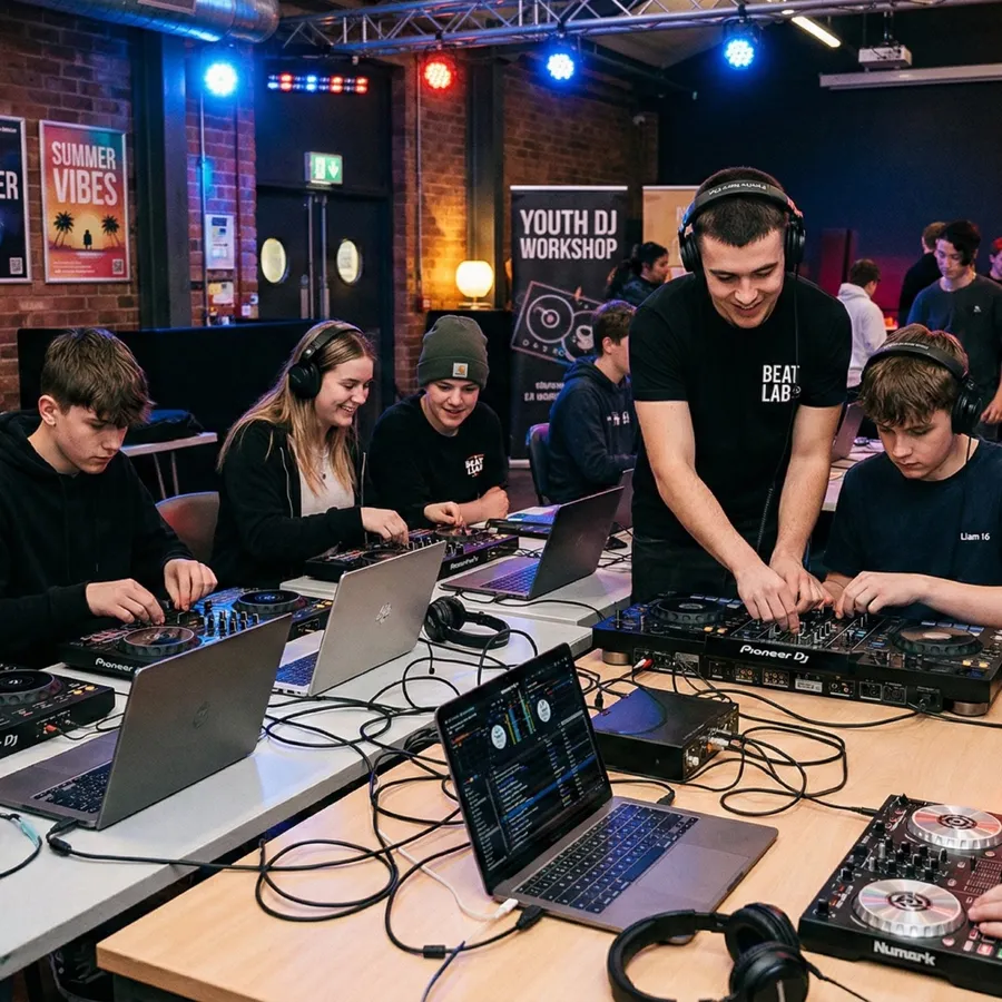 Corso di DJ per giovani all'Apres