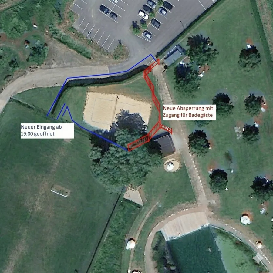 Accesso pubblico al campo da beach volley