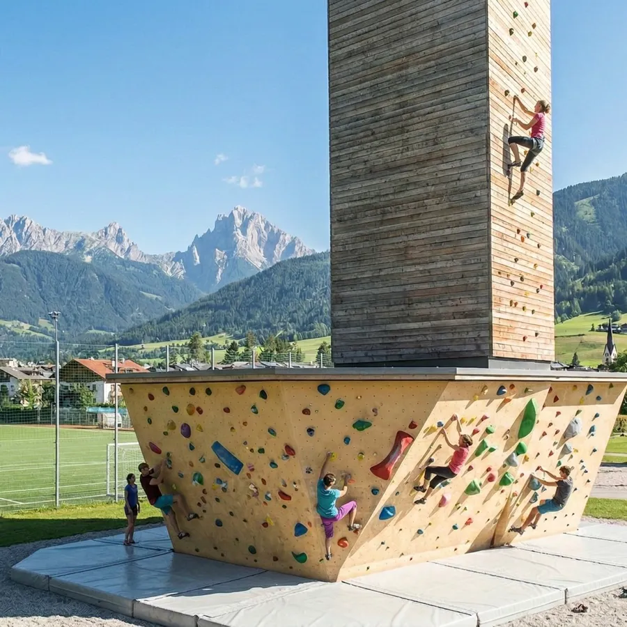 Parete di bouldering a Monguelfo