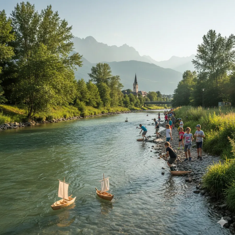 Barche di legno da Vilpian a Settequerce