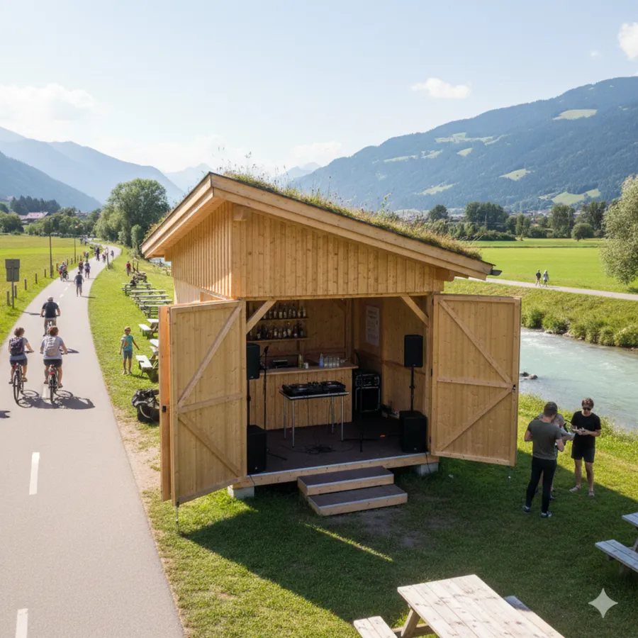 Capanna culturale presso il pozzo d'acqua