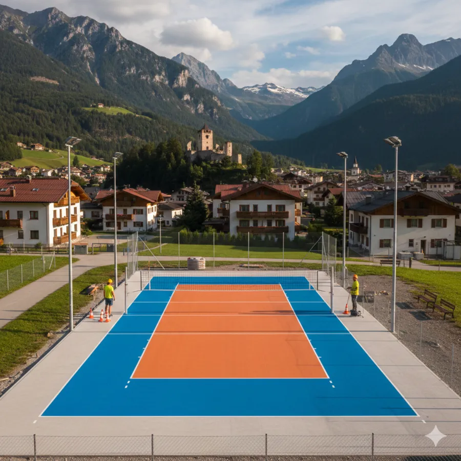 Campo da pallavolo nel parco