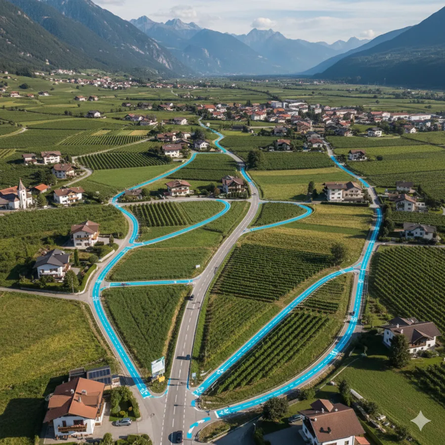 Piste ciclabili in tutto il territorio comunale