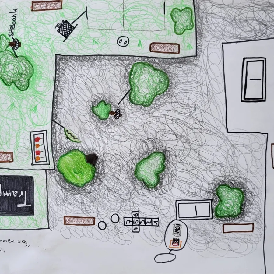 Cortile della scuola di Castelrotto